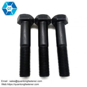 DIN 960 High Tensile Metric Class 8.8 10.9 12.9 Carbon Steel Black Oxide Hex Head Bolts