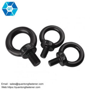Black Oxide Black Zinc Plated DIN580 Triangle Ring Lifting Hook Eye Bolts