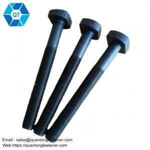Black Oxide Black Zinc Plated Galvanized T Bolt