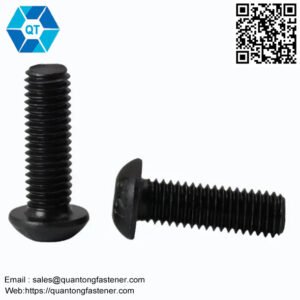 Black Oxide Black Zinc Plated ISO7380 Hex Socket Button Head Security Cap Screw Bolt