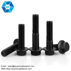 Black Oxide Hex Flange Bolt DIN6921