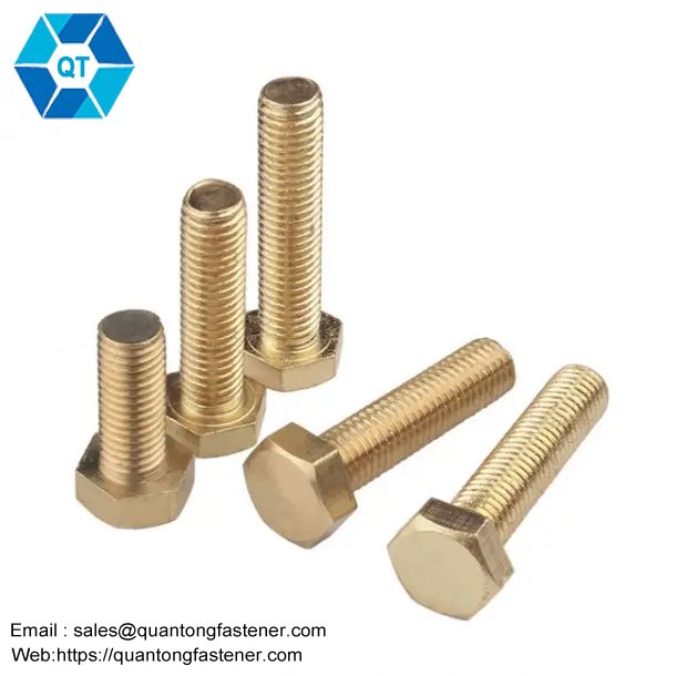 DIN 931 933 Brass Copper Hex Bolt - Image 6