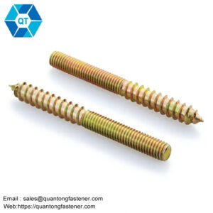 Double Threaded Self Tapping Wood Screw Double End Screws Hanger Bolt