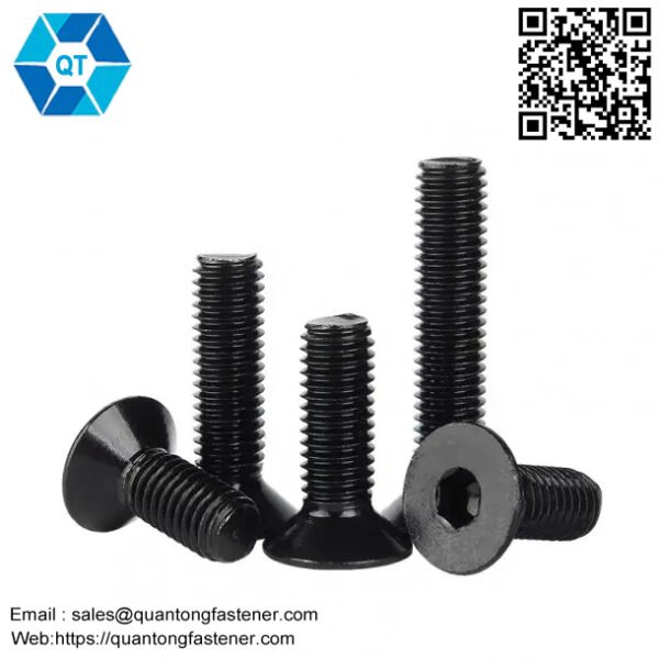 Fastener Manufacturer Direct Black Oxide Zinc CSK Flat Head Hex Socket Bolt Screw - изображение 4