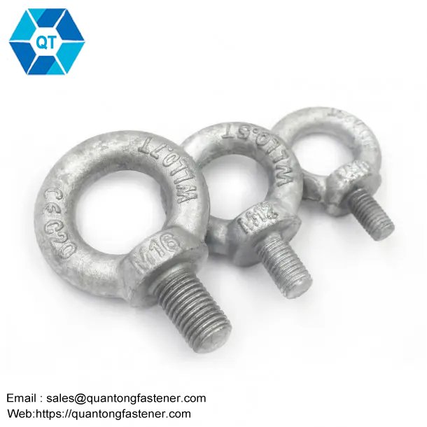 Hot Dip Galvanized HDG DIN580 Triangle Ring Lifting Hook Eye Bolts - Image 3