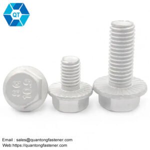 Hot Dip Galvanized HDG Plated Hex Flange Bolt DIN6921