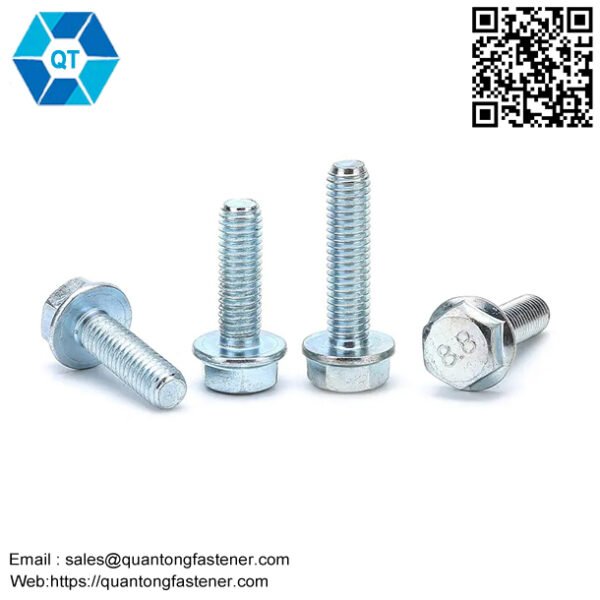 Zinc Plated DIN6921 Hex Flange Bolt - Image 3