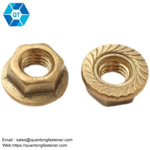 Copper Brass DIN 6923 Hex Flange Nut With Bolt