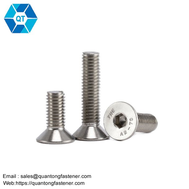 Stainless Steel A2 70 A4 80 DIN7991 CSK Flat Head Hex Socket Bolt Screw - Image 2