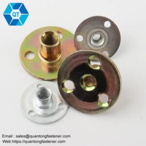 3 Hole Round Base Tee Nut