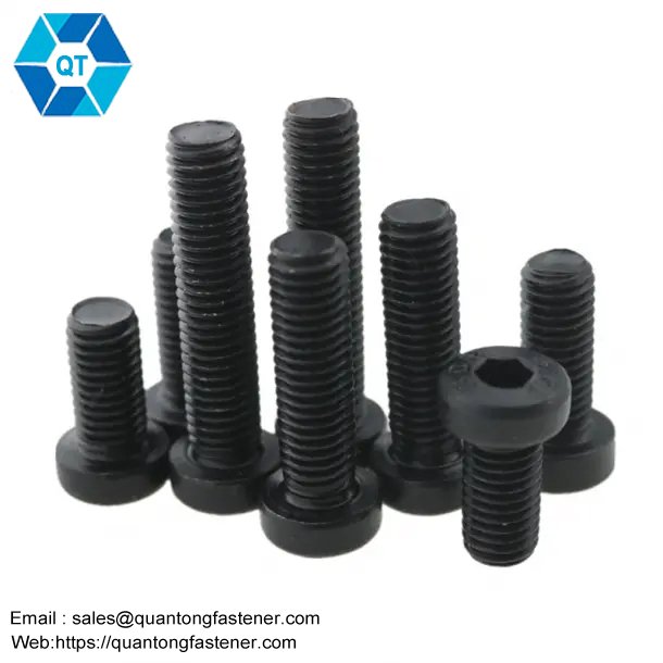 Black Oxide Black Zinc Hexagon Socket Low Thin Head Cap DIN7984 Allen Bolt Hex Allen Key Bolt - Image 2