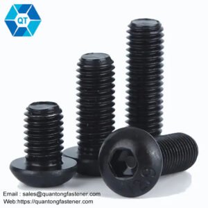 Black Oxide Black Zinc Plated ISO7380 Hex Socket Button Head Security Cap Screw Bolt