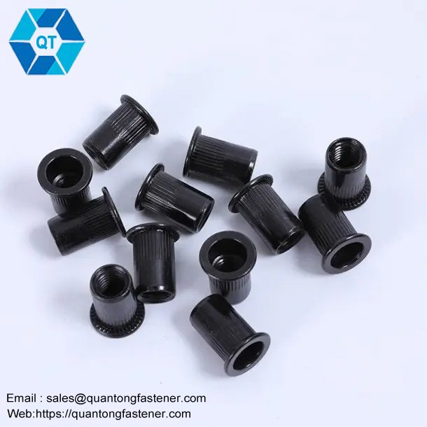 Black Zinc Black Oxide DIN7340 Knurled Blind Riveting Rivet Nut - Image 3