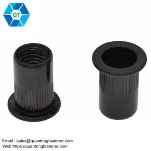 Black Zinc Black Oxide DIN7340 Knurled Blind Riveting Rivet Nut