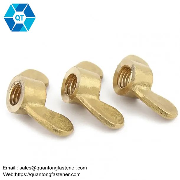 Brass Copper DIN315 Triangle Butterfly Wing Nut - Image 3