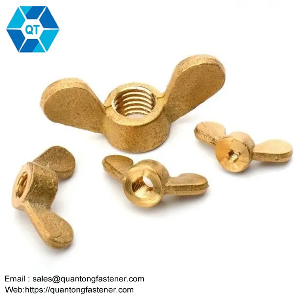 Brass Copper DIN315 Triangle Butterfly Wing Nut - Image 4