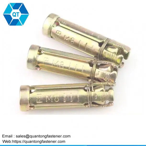 Carbon steel yellow zinc plated 4 pcs fix bolt - Image 3