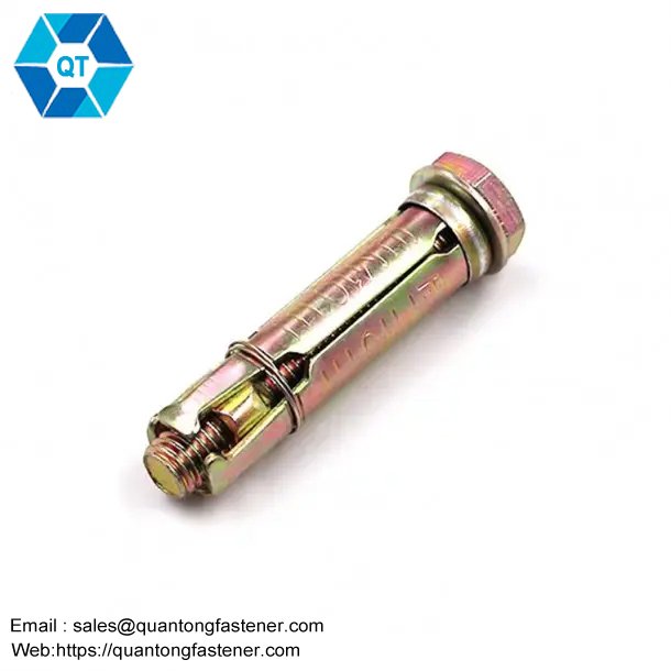 Carbon steel yellow zinc plated 4 pcs fix bolt - Image 5