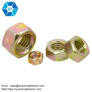Color Galvanized Yellow Zinc Plated DIN934 Hex Nut