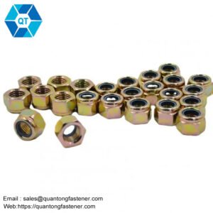 Color Galvanized Yellow Zinc Plated DIN982 DIN985 Hex Nylon Lock Nut Nylock Nut