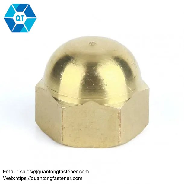 Copper Brass DIN1587 Hex Domed Cap Nuts - Image 2