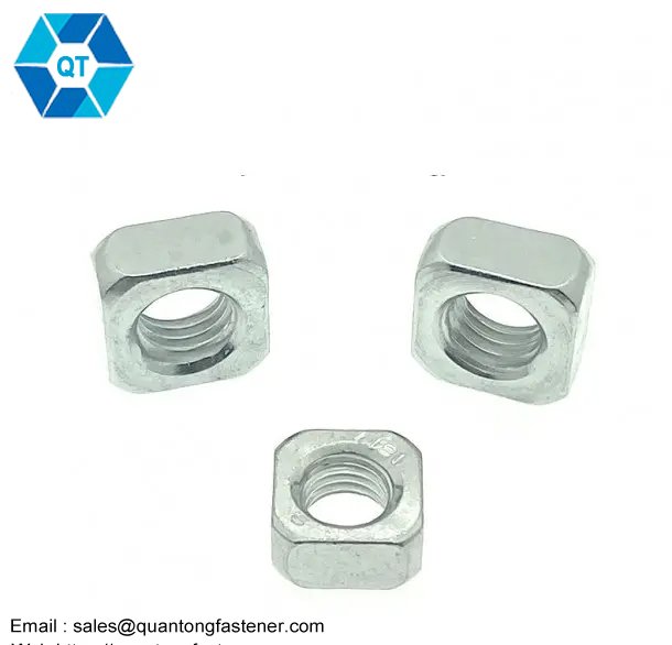 Galvanized White Blue Zinc Plated DIN577 Square Nut - 画像 (3)