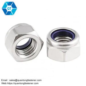 Galvanized White Blue Zinc Plated DIN982 DIN985 Hex Nylon Lock Nut Nylock Nut