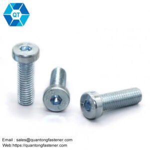 Galvanized Zinc Plated Hexagon Socket Low Thin Head Cap DIN7984 Allen Bolt Hex Allen Key Bolt
