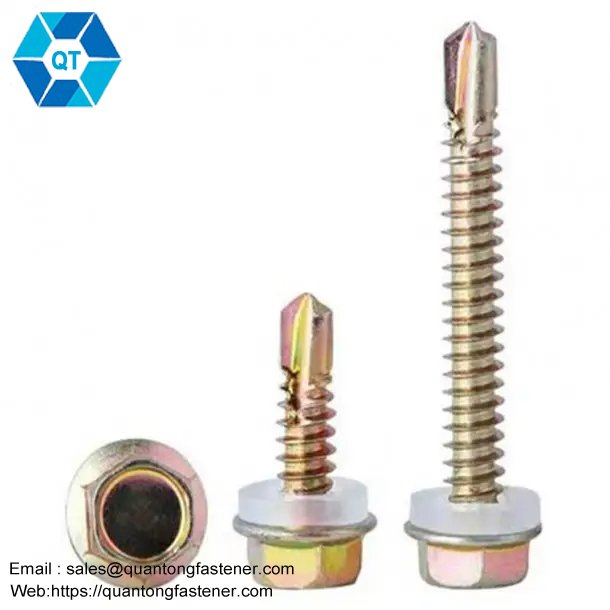 Hardware Yellow Zinc Plated Hex Head Self Drilling Screws - Image 5
