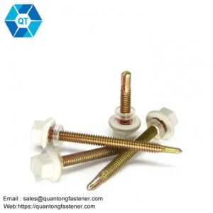 hex head self drilling screws with EPDM bonded washer