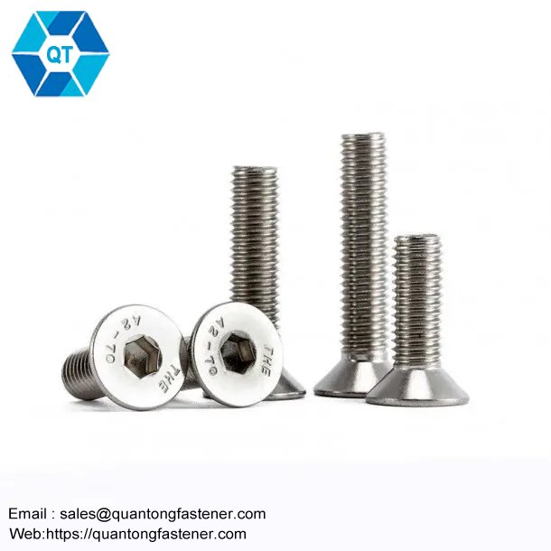 Stainless Steel A2 70 A4 80 DIN7991 CSK Flat Head Hex Socket Bolt Screw - Image 3