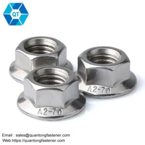 Stainless Steel A2 A4 70 80 DIN 6923 Hex Flange Nut With Bolt