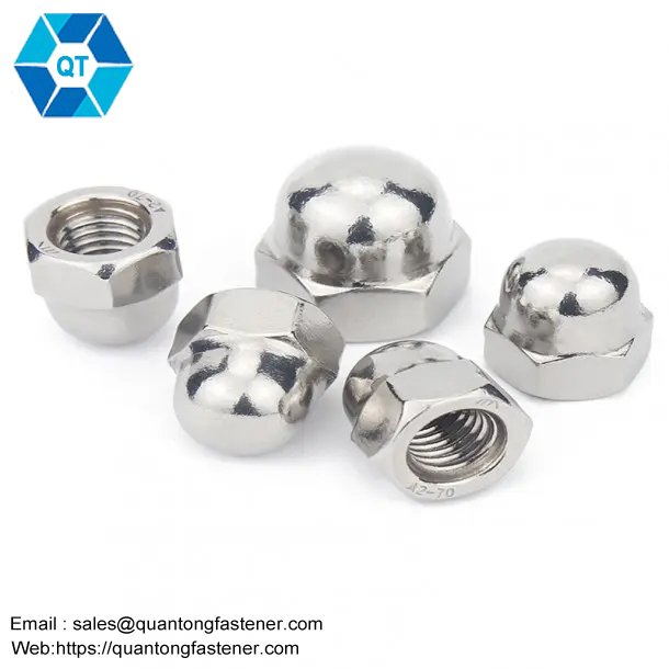 Stainless Steel SS201 SS304 SS316 DIN1587 Hex Domed Cap Nuts - Image 3