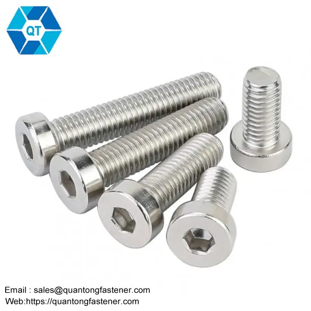 Stainless Steel SS304 SS316 SS201 SS316L Hexagon Socket Low Thin Head Cap DIN7984 Allen Bolt Hex Allen Key Bolt - 画像 (4)