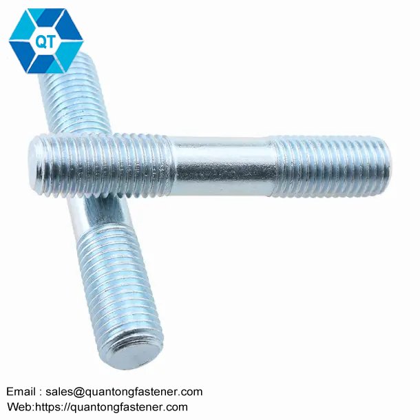 White Blue Galvanized Zinc Plated DIN938 Stud Bolts - 이미지 2