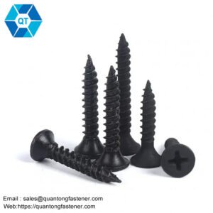 black grey phosphate bugle head self tapping drywall screw for metal wood