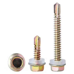 Hardware Yellow Zinc Plated Hex Head Self Drilling Screws