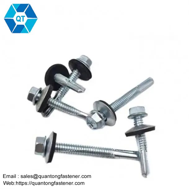 high quality hex head self drilling screws with EPDM bonded washer - изображение 5